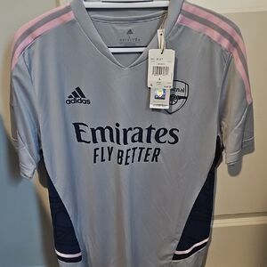 Adidas Arsenal Gray Jersey with Pink Highlights